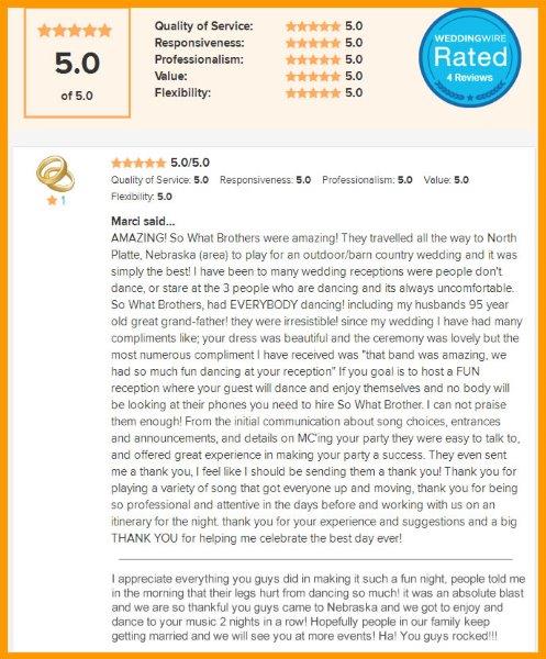 SO What Brothers - Voted Best Cover Band Denver Colorado Best Wedding Band SO What Brothers Voted Best Cover Band Denver Colorado Best Wedding Band