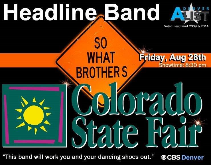 SO What Brothers Voted Best Cover Band Denver Colorado Best Wedding Band